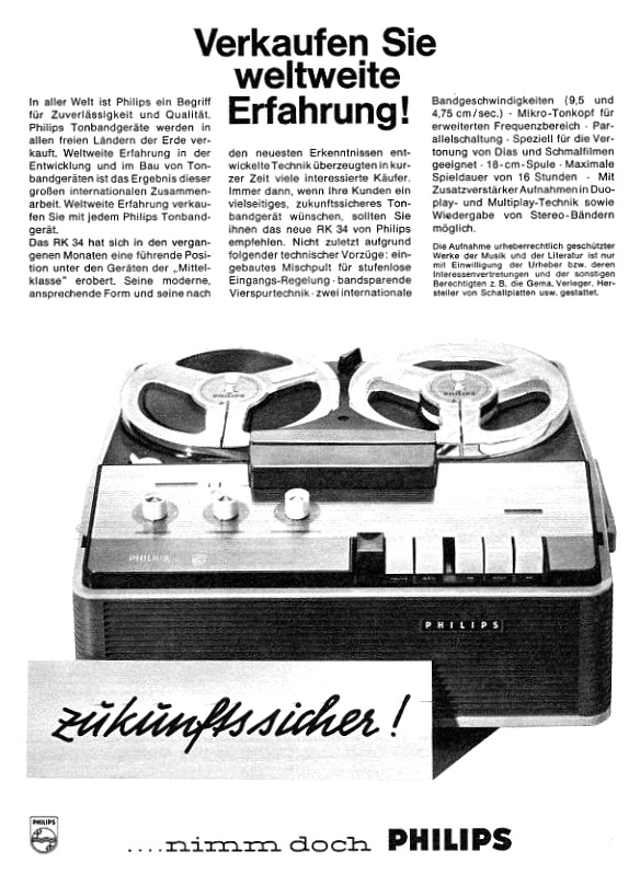Philips tonband rk34